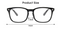Anti Blue Light Blocking Computer Gaming Glasses Eyestrain Eyewear - Black