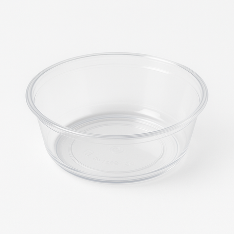 288x Premium Plastic Round Dessert Cups BPA Free Extra Strong Bulk - Clear