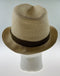 Dents Mens Straw Hat Toyo Trilby Fedora Summer Sun Stingy Brim  - Natural/Brown - L/XL