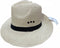 Dents DENTS Woven Paper Straw Panama Hat Trilby Fedora - L/XL (One Size)
