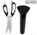 7 in 1 Multi Purpose Kitchen Super Scissors w/ Magnetic Case for Meat Nuts