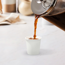 2400x 4oz Premium Small Paper Coffee Cups Espresso Macchiato Piccolo Short Black in White