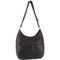 Pierre Cardin Womens Italian Leather Bag Perforated Cross Body Travel - Black