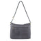 Pierre Cardin Womens Leather Perforated Cross-Body Bag with stud Detailing - Teal