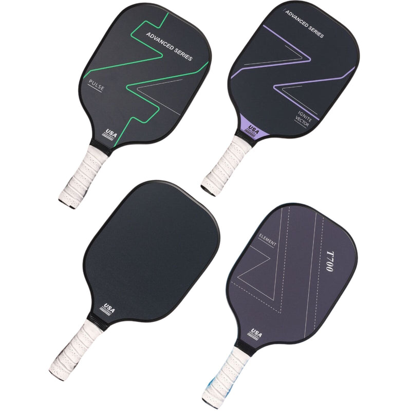 4x Graphite Carbon Fiber Pickleball Paddles Pickle Ball Racket Racquet Bulk