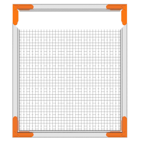 11x25mm Rolltrak Flyscreen Corner Stake (1 pack of 50) Black Plastic