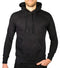 Adult Mens 100% Cotton Fleece Hoodie Jumper Pullover Sweater Warm Sweatshirt - Black - M