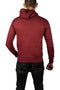 Adult Mens 100% Cotton Fleece Hoodie Jumper Pullover Sweater Warm Sweatshirt - Maroon/Burgundy - L