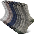 6 Pairs Heavy Duty Wool Blend Work Socks Extra Thick Cushion in Assorted Colours - 2-8