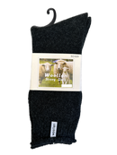 1 Pair Premium Mens Wool Heavy Duty Thick Work Socks Cushion Woolen - Black - 7-11