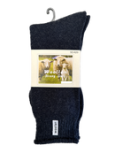 1 Pair Premium Mens Wool Heavy Duty Thick Work Socks Cushion Woolen - Navy - 11-14