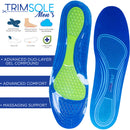 TRIMSOLE Mens Gel Advanced Insoles Silicone Antibacterial Inserts Pads Massage