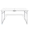 Aluminium Folding Portable Garden Camping Picnic BBQ Table Height Adjustable 120 x 60 cm - white