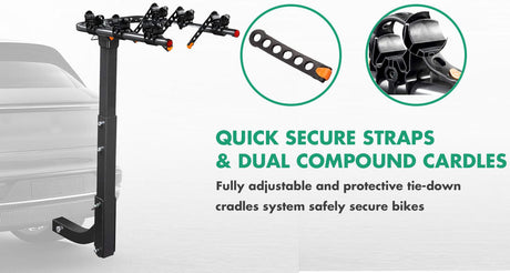 3 Bike Rack Bicycle Car Rear Carrier 2
