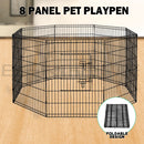 30" 8 Panel Pet Dog Playpen Puppy Exercise Cage Enclosure Fence Play Pen