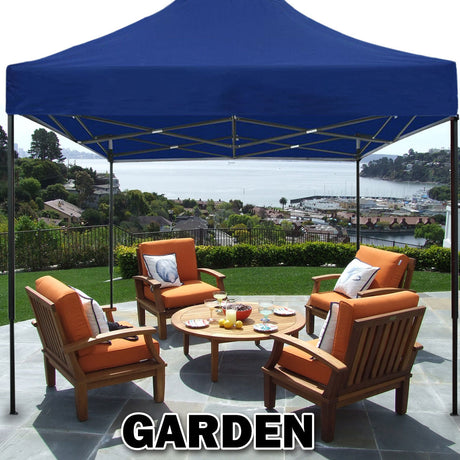 3x3m Pop Up Gazebo Outdoor Tent Folding Marquee Party Camping Market Canopy - blue