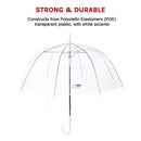 5x Clear Transparent Rain Walking Umbrella Parasol PVC Dome Wedding Party Favour