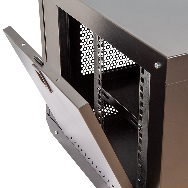 19" 6U Wall Mount Network DVR NVR Data Cabinet Enclosure