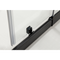 Adjustable 1300x920mm Single Door Corner Sliding Glass Shower Screen in Black