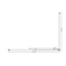 Adjustable 1300x920mm Single Door Corner Sliding Glass Shower Screen in Black
