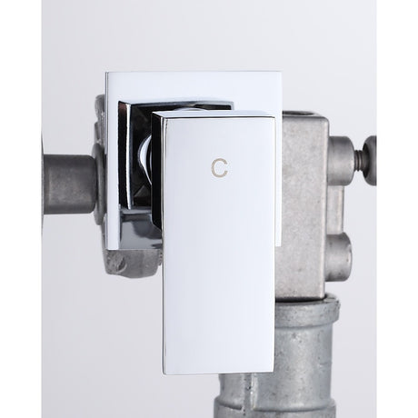 Bathroom Shower Bath Hot and Cold Square Mixer WATERMARK Certified in Chrome