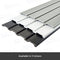 Slatwall Storage Pack of 6 Black PVC Panels - Retail Display Garage Storage + Hooks