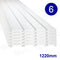 Slatwall Storage Pack of 6 White PVC Panels - Retail Display Garage Storage + Hooks