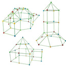 217pcs Kids Construction Fort Building Kit Castles 3D Play House Tent Toys