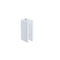 100cm Frameless Glass Bath Screen with Stainless Steel Brackets - White
