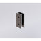 100cm Frameless Glass Bath Screen with Stainless Steel Brackets - Gunmetal