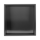 336 x 336 x 101mm Shower Niche Single Shelf Organizer No Tile Needed in Black