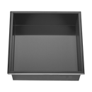 336 x 336 x 101mm Shower Niche Single Shelf Organizer No Tile Needed in Black