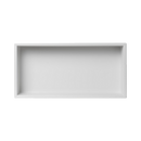 641 x 336 x 101mm Shower Niche Single Shelf Organizer No Tile Needed in White