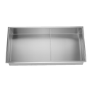 641 x 336 x 101mm Shower Niche Double Shelf Organizer No Tile Needed in Stainless Steel Finish