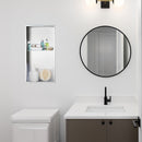 641 x 336 x 101mm Shower Niche Double Shelf Organizer No Tile Needed in White