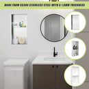 641 x 336 x 101mm Shower Niche Double Shelf Organizer No Tile Needed in White