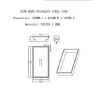 641 x 336 x 101mm Shower Niche Single Shelf Organizer No Tile Needed in Gold