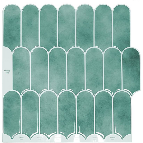 5pcs 3D Wall Stickers Self-adhesive Wallpaper Creative 3D Wallpaper Resistant High Temperature DIY Kitchen Waterproof Wallpaper For Bathroom