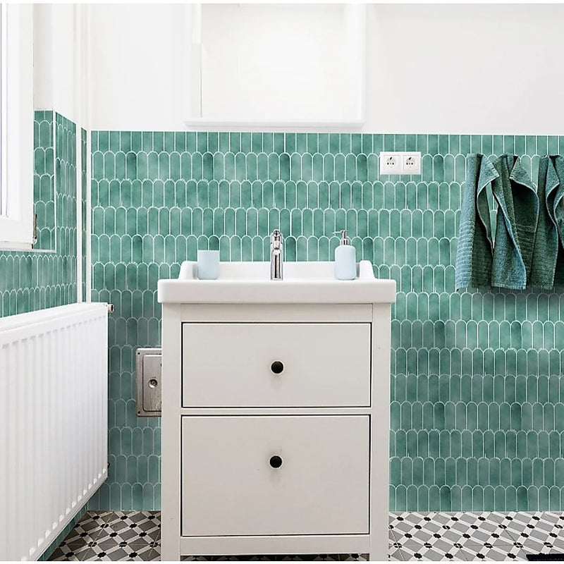 5pcs 3D Wall Stickers Self-adhesive Wallpaper Creative 3D Wallpaper Resistant High Temperature DIY Kitchen Waterproof Wallpaper For Bathroom