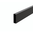 120cm Frameless Glass Sliding Shower Door with Black Rail and Hardware