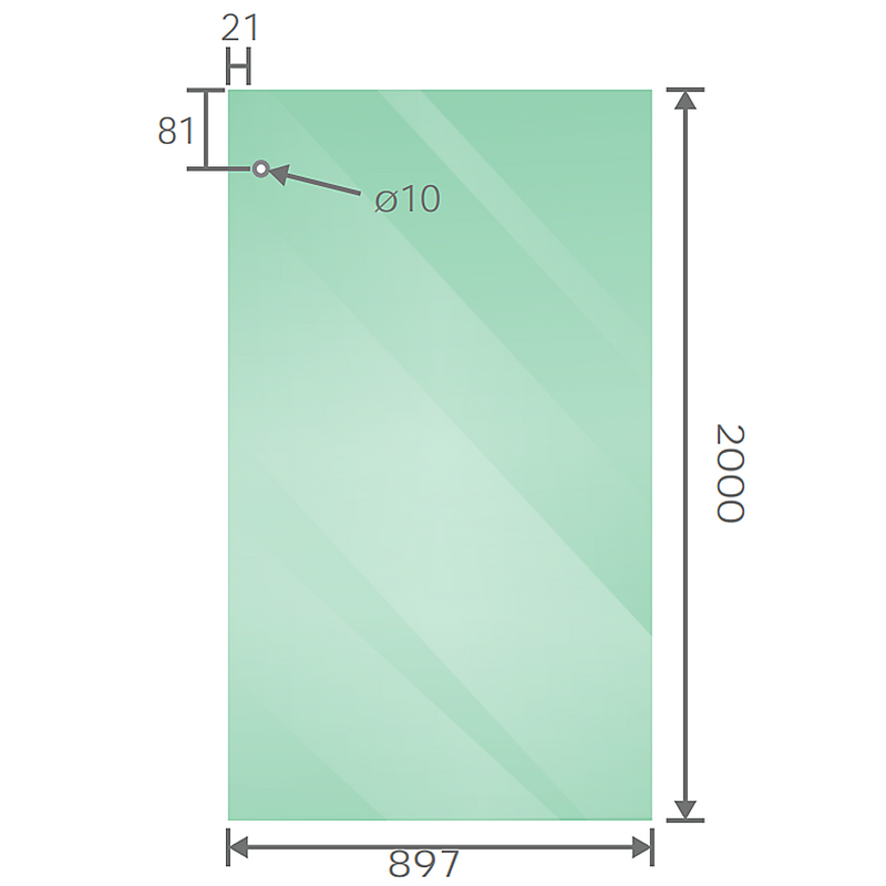 120x90cm Frameless Glass Sliding Corner Shower with Black Rail and Hardware