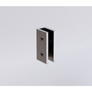 90cm Reeded Single Shower Glass Screen with Gunmetal Wall & Floor U Brackets