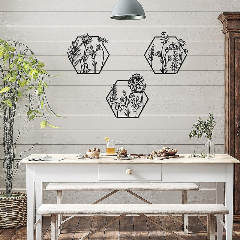 3pc Metal Art Wall Décor
