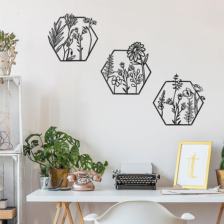 3pc Metal Art Wall Décor