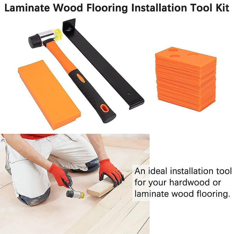 48Pc Laminate Wood Flooring Installation Kit Tapping Block Rubber Mallet