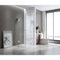 90x90cm Double Door Corner Shower – Nickel Wall F-Brackets with SS Hinges for Contemporary Bathrooms