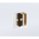 90x90cm Double Door Corner Shower – Nickel Wall F-Brackets with SS Hinges for Contemporary Bathrooms