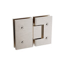 90x90cm Double Door Corner Shower – Nickel Wall F-Brackets with SS Hinges for Contemporary Bathrooms