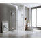 90x90cm Double Door Corner Shower with Nickel Channels and SS Hinges, Round Handle