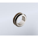 90x90cm Double Door Corner Shower with Nickel Channels and SS Hinges, Round Handle